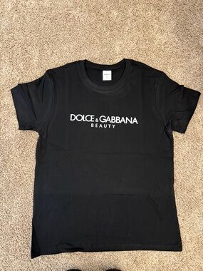 Womens Dolce & Gabbana Beauty Black Logo Tee